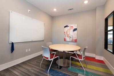 Small table with white board