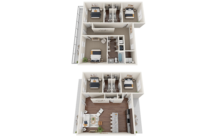 5 Bedroom floorplan