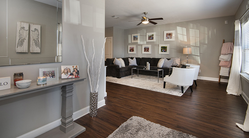 furnished living space