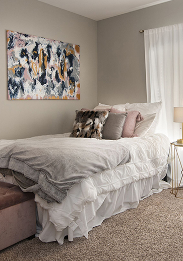 furnished bedroom