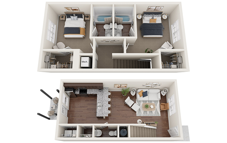 B2 - 2X2.5 Floor plan